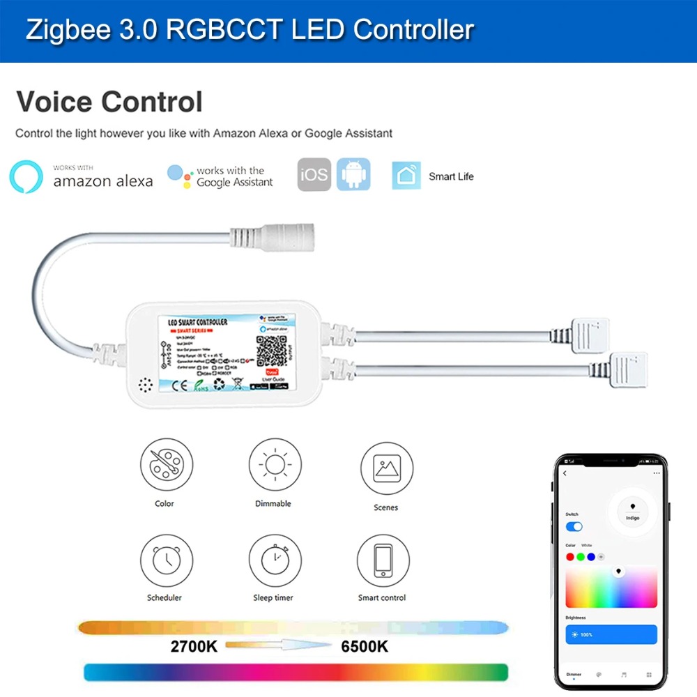 Tuya Zigbee DC24V FCOB RGB LED - Zigbee Coordinator Stick recensie en prijs